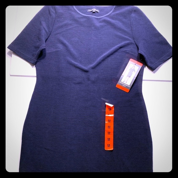 NEW Mario Serrani Dress Size SMALL Navy L24 knee length - Picture 1 of 4